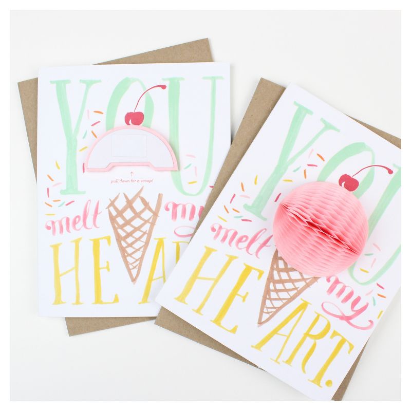 3ct Fruit Pop-up Greeting Cards