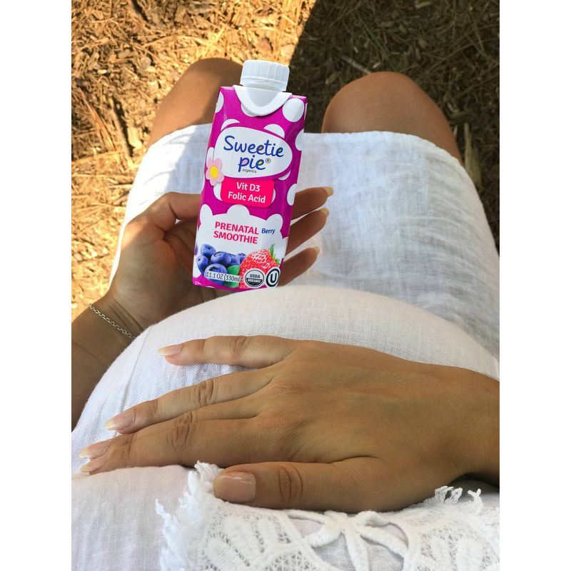 Sweetie Pie Organics Postpartum Smoothie Berry Flavor - 11.1oz/4ct