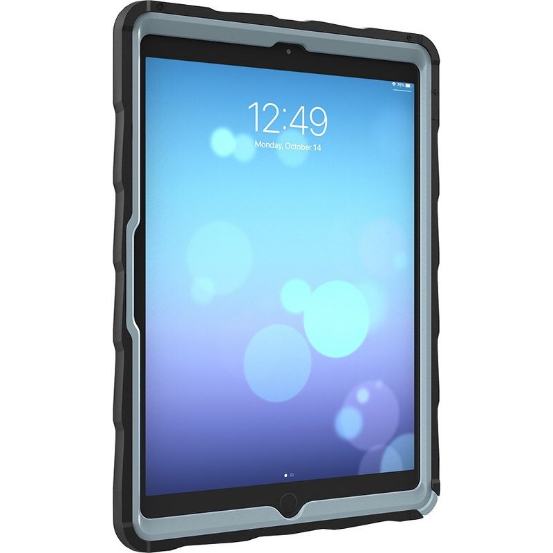 Gumdrop DropTech Clear for iPad 10.2 Case - For Apple iPad (7th Generation) Tablet - Apple Logo - Clear, Black