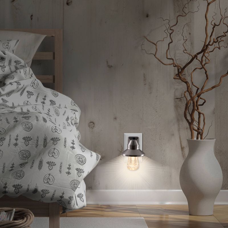 General Electric LED Vintage Color Changing Night Light Silver