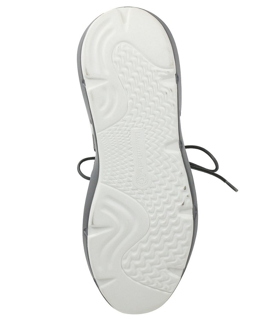 L'Amour Des Pieds Himar Perforated Metallic Leather Sneaker