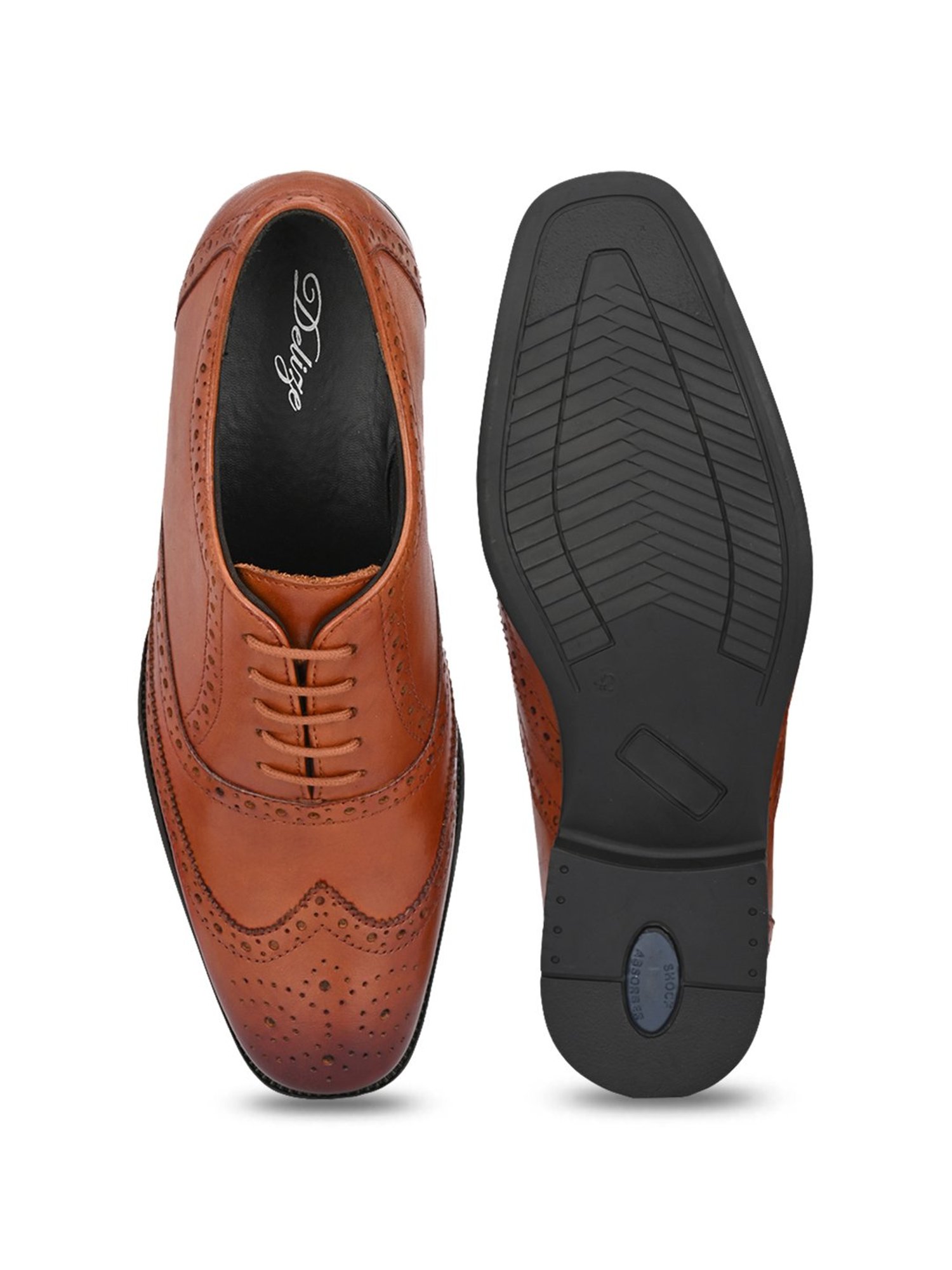 Delize Men's Tan Oxford Shoes