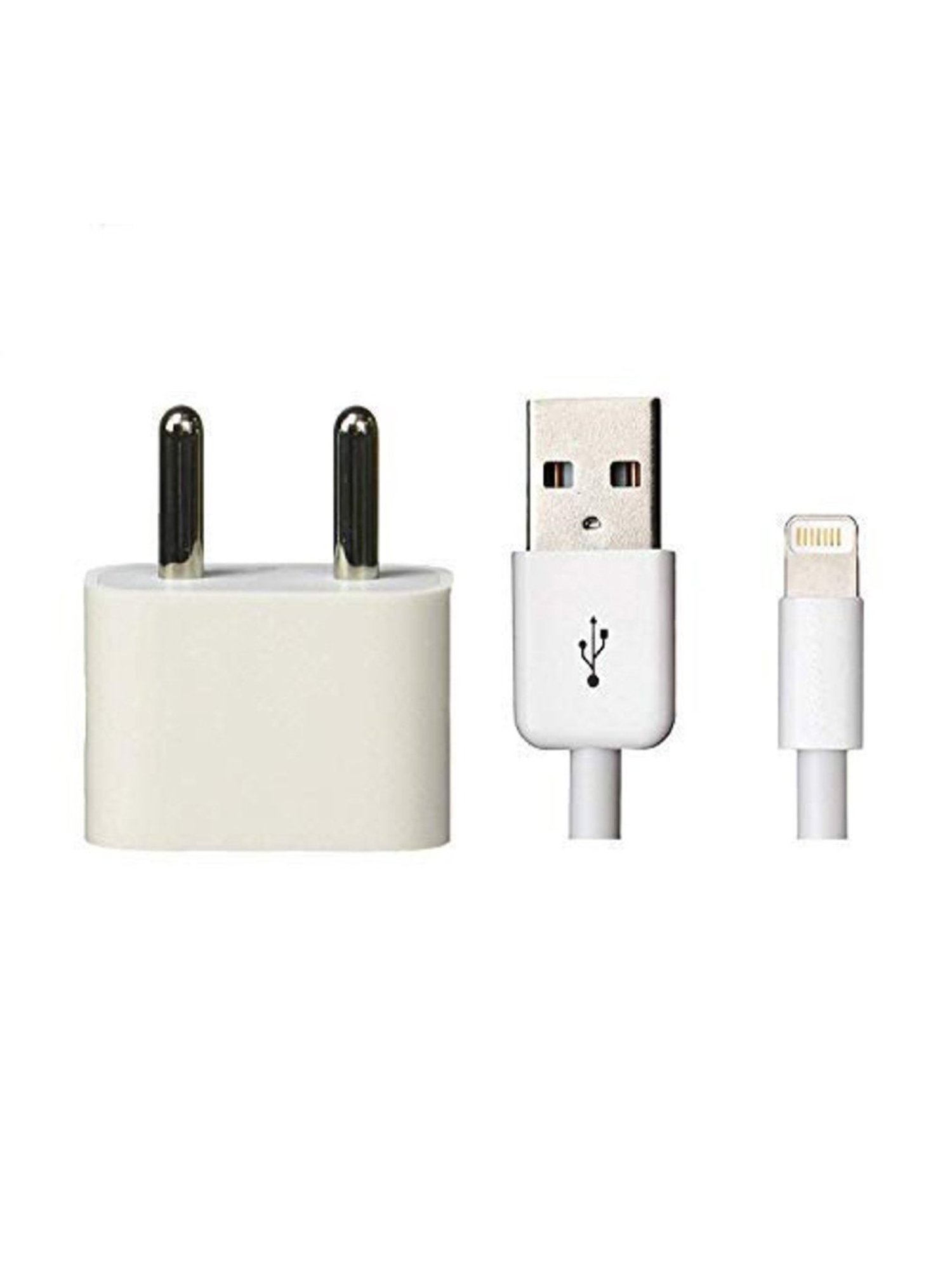 XYKOS Fast Charging Adapter 5W With USB Cable Compatible With iPhone/ Air/ Mini & IOS Devices