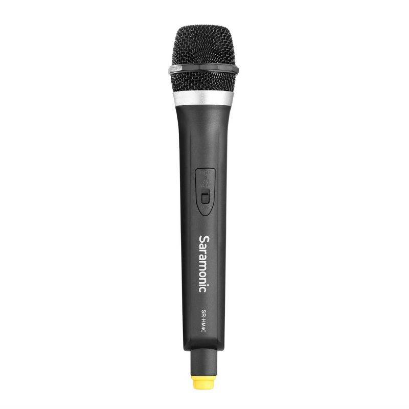 VHF Wireless Handheld Microphone Camera Interview, Saramonic SR-HM4C 4-Channel Integrated Transmitter Mic for SR-WM4C Wireless Microphone System for Canon Nikon DV DSLR Camcorders YouTube Vlog Live