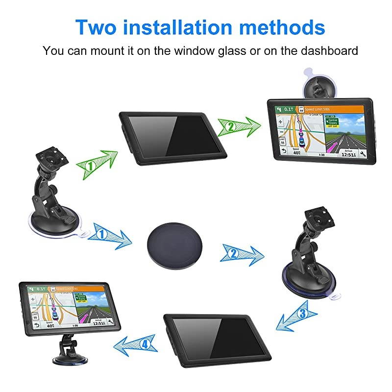 Navigation for Car9 inch Navigation for Trucks Lorry HGV CaravanSatnav for Cars with POI Speed Camera WarningVoice Guidance LaneLifetime Map Updates