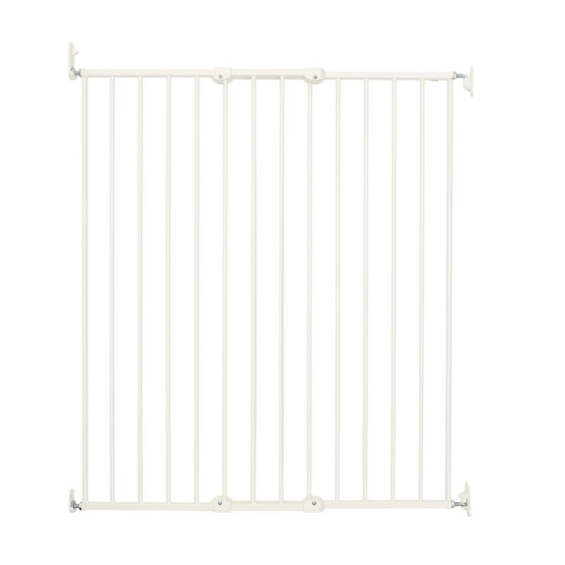 Scandinavian Pet Design Streamline Extra Tall 42" Animal Pet Safety Gate for Large and Small Dogs, White