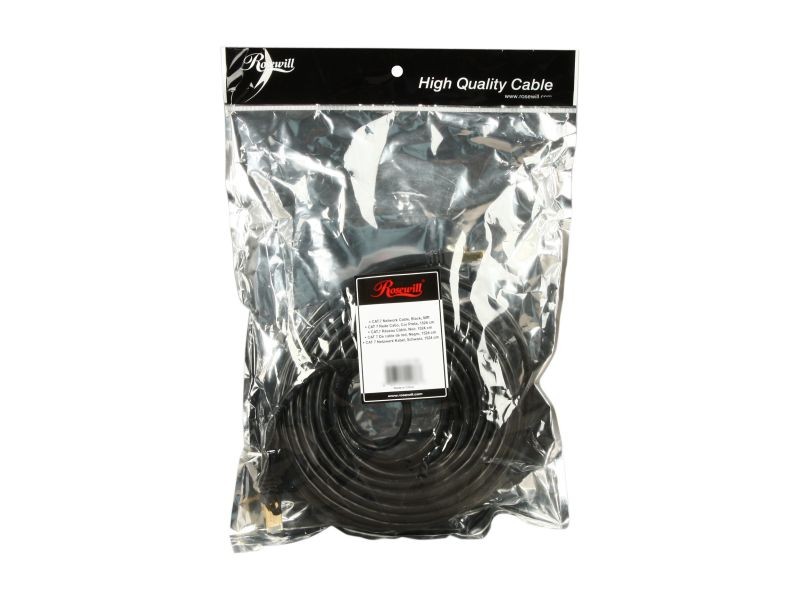 Rosewill RCW-3-CAT7-BK 3 ft. Twisted Pair (S/STP) Networking Cable
