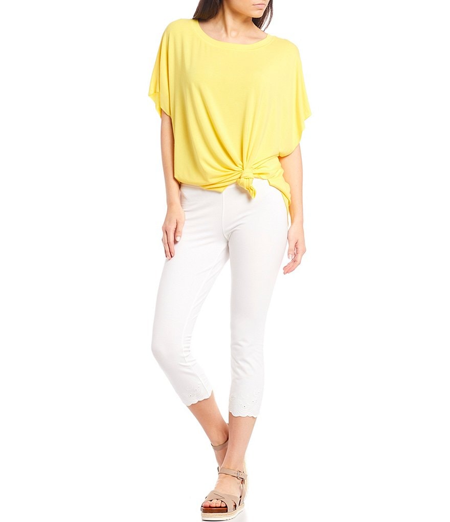 Commando Faux Leather Crocodile-Embossed Legging