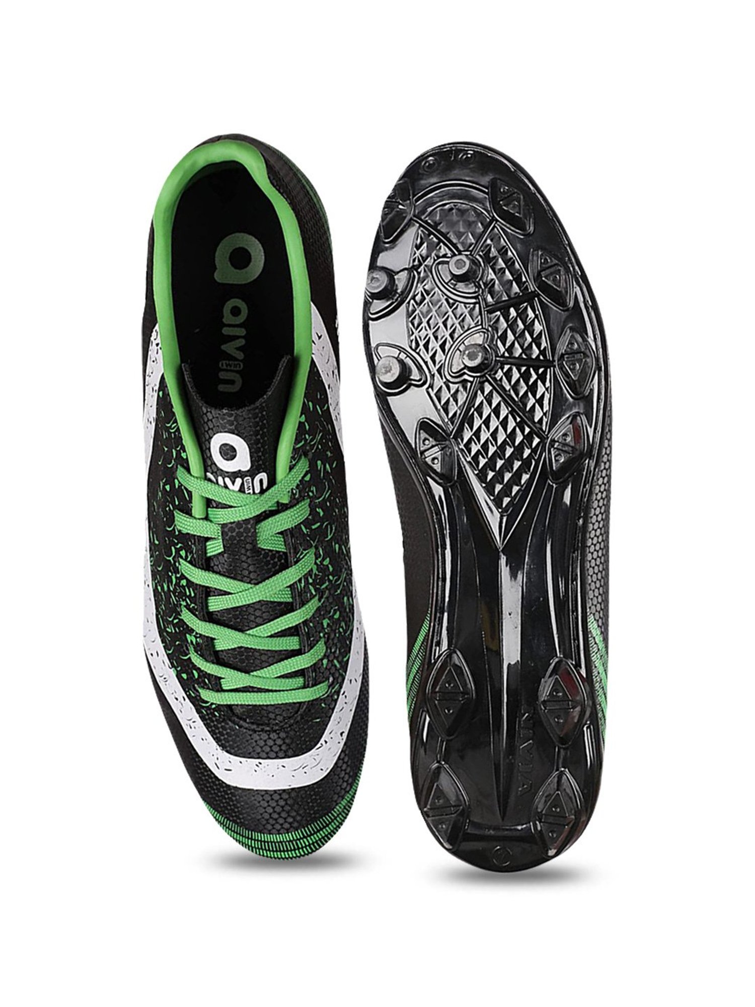 AIVIN Men's Uplift Black Football Shoes