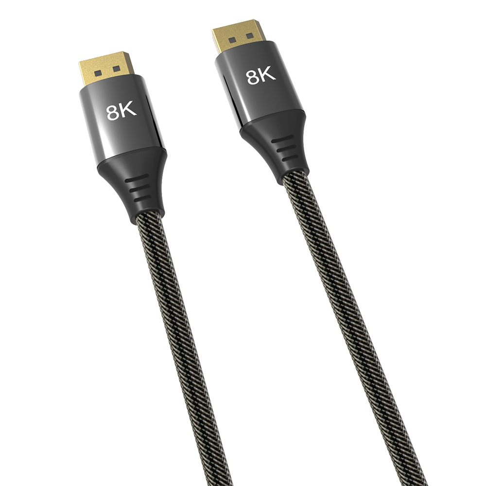 CableDeconn DisplayPort 1.4 Cable Ultra HD 8K 4K Copper Cord DP 1.4 8K@60Hz 4K@144Hz High Speed 32.4Gbps HDCP 3D Slim and Flexible DP to DP Cable 1.5m 5ft