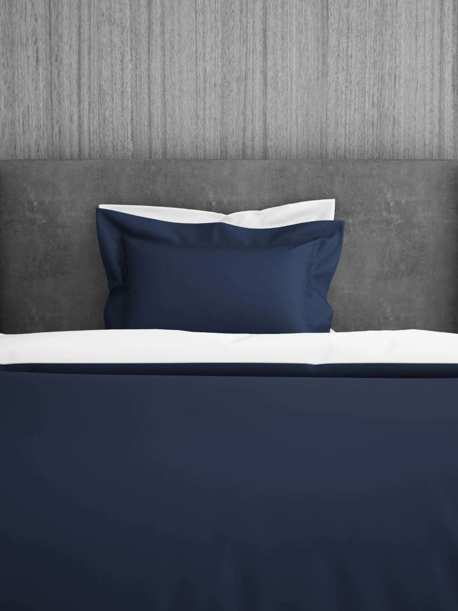 Spaces Hygro Navy Cotton 300 TC Single Duvet Cover