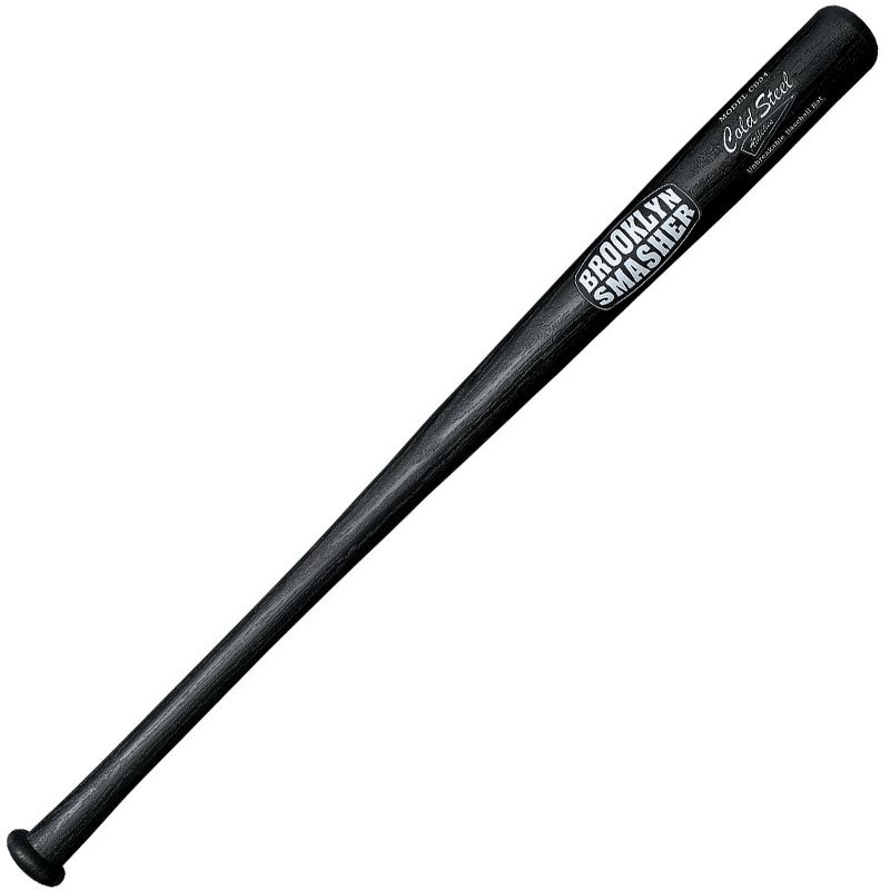Cold Steel 29 Inch Long Heavy-Duty Multi-Function Brooklyn Crusher Bat with 1" Handle for Baseball, Self Defense, Home Defense, and Training, Black