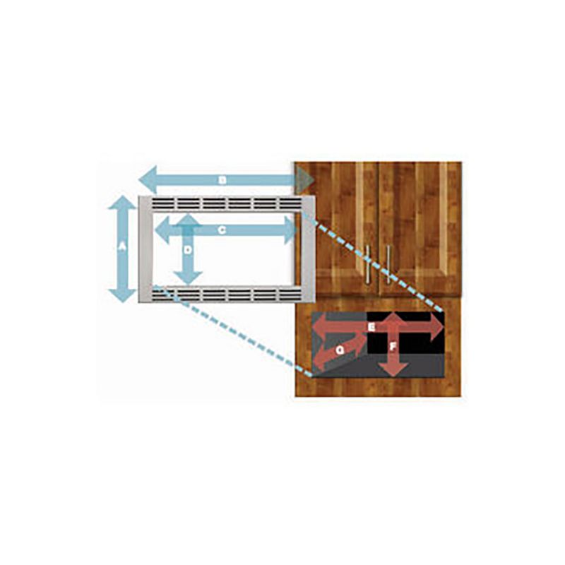 Panasonic NN-TK732SS 30 Inch 1.6 Cu. Ft. Microwave Oven Trim Kit for NN-TK732SS, NN-SE782S, NN-SD797S, and NN-SD762S Models (Manufacturer Refurbished)