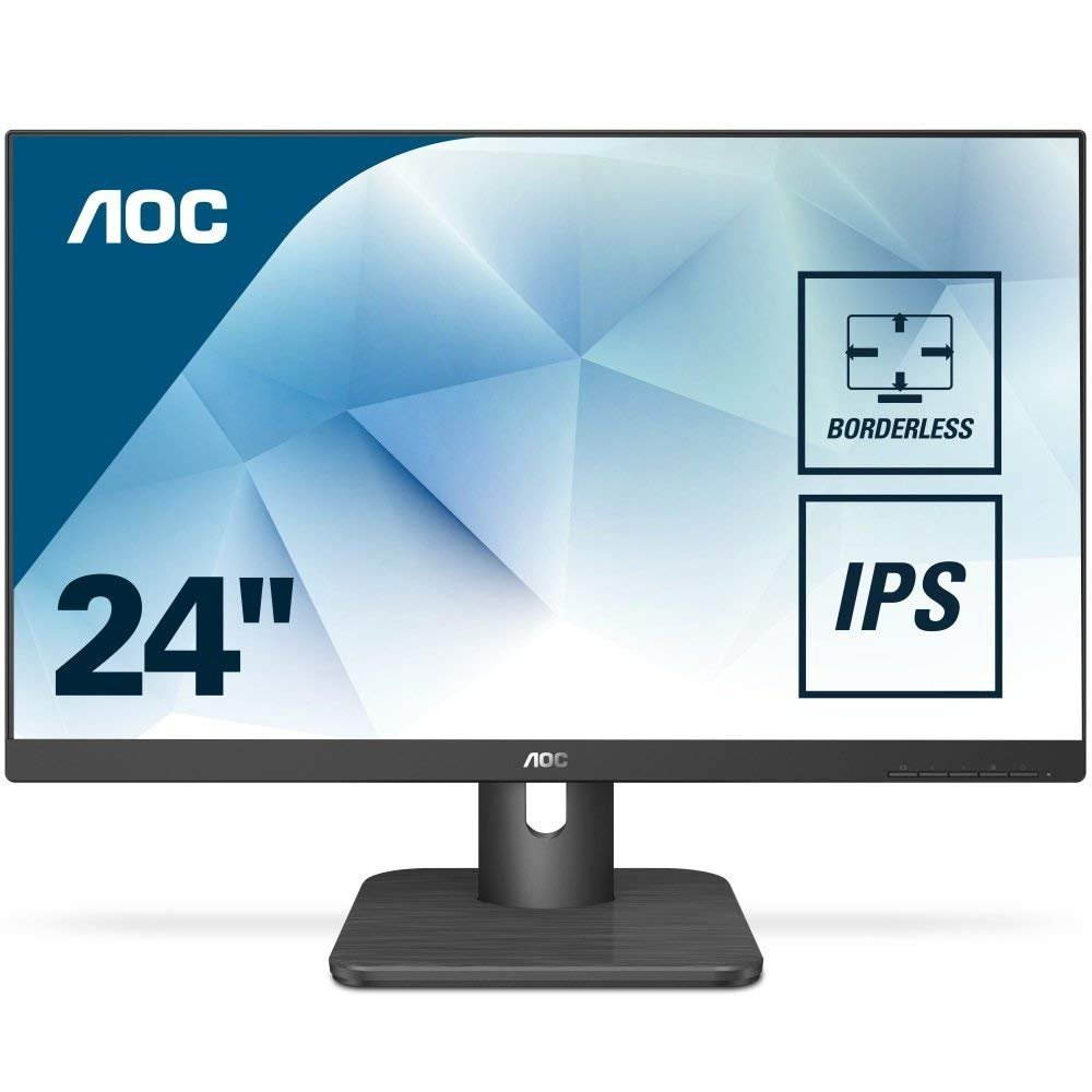 AOC 24E1Q  Essential-line  HD LED 23.8" Full Matt Flat Black Computer Monitor