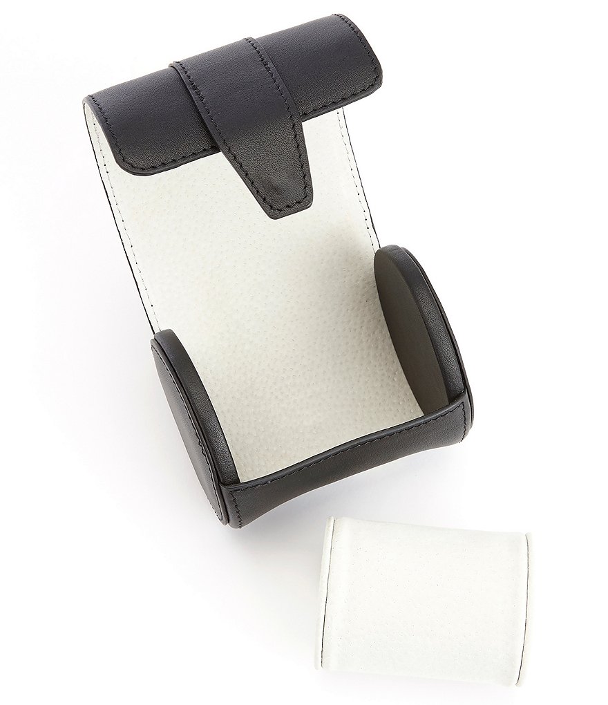 ROYCE New York Single Leather Executive Travel Roll