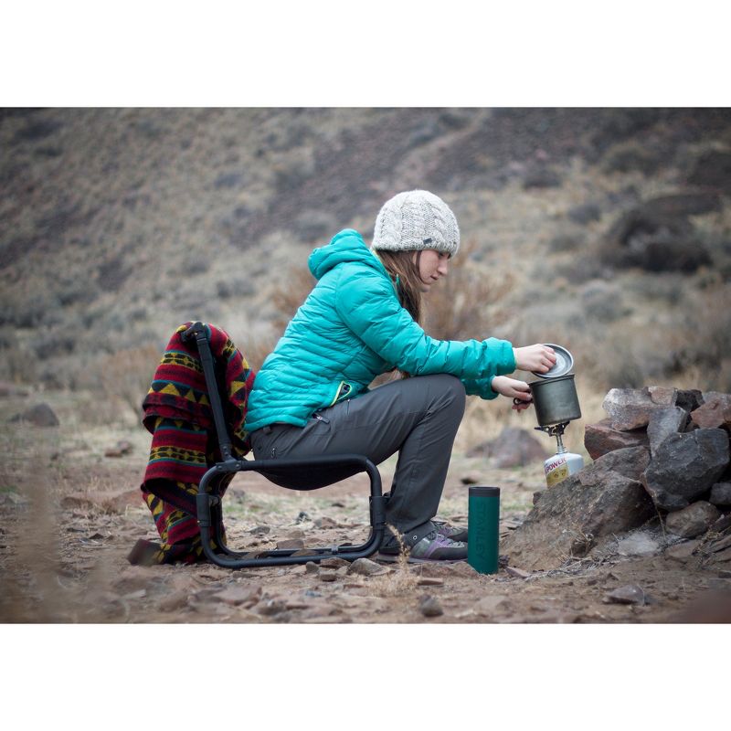 TravelChair 169 Larry Weather Resistant Lightweight Portable Outdoor Camping Chair, Steel (Blue)