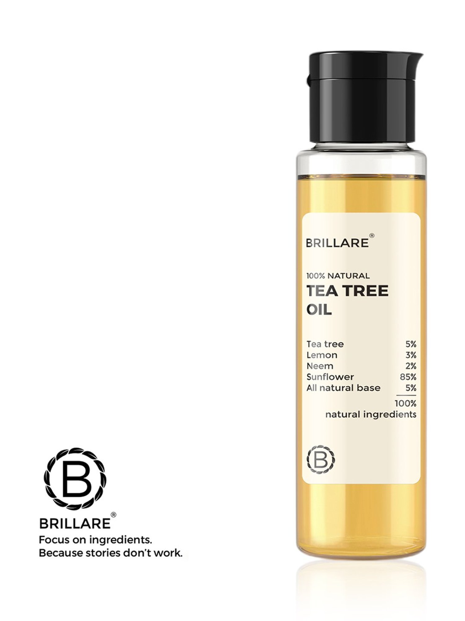 Brillare 100% Natural Tea Tree Oil - 100 ml