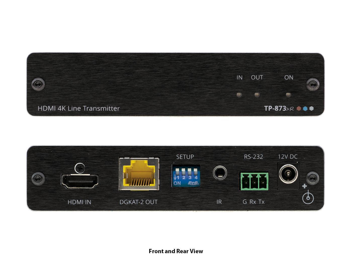 Kramer TP-873XR 4K HDR HDMI Compact PoC Extender (Transmitter) with RS-232/IR over Long-Reach DGKat 2.0