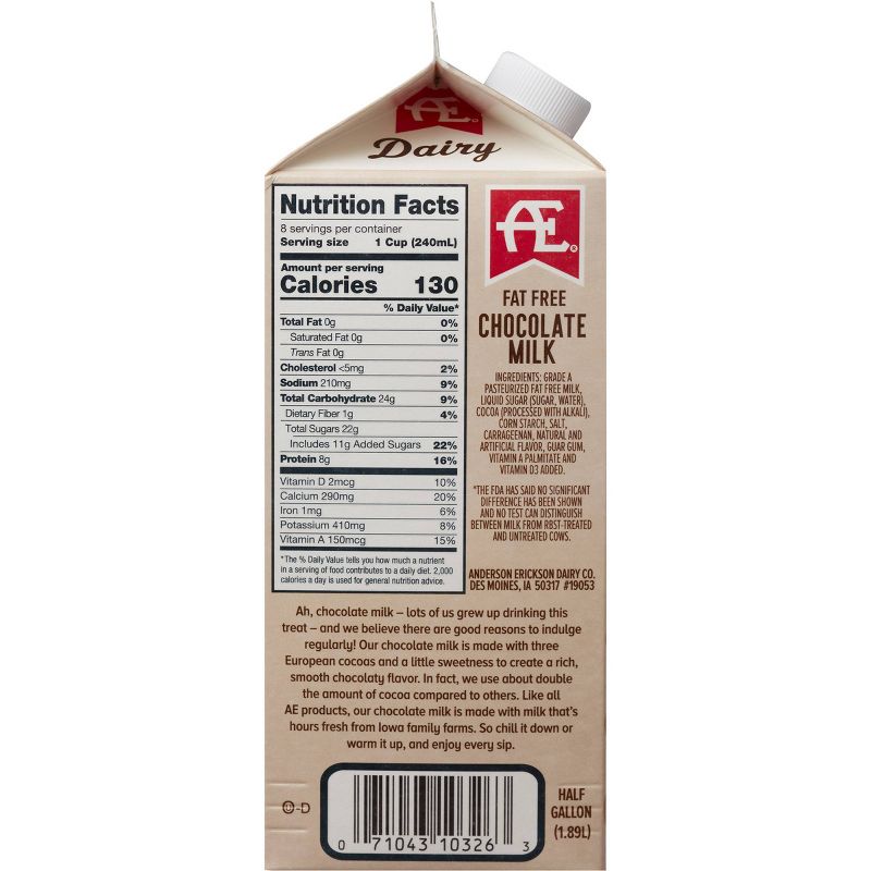 Anderson Erickson Skim Chocolate Milk - 0.5gal