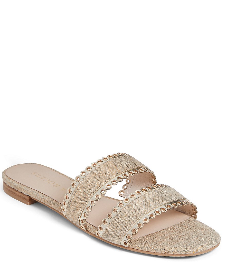 Jack Rogers Savannah Two Band Eyelet Slide Sandals