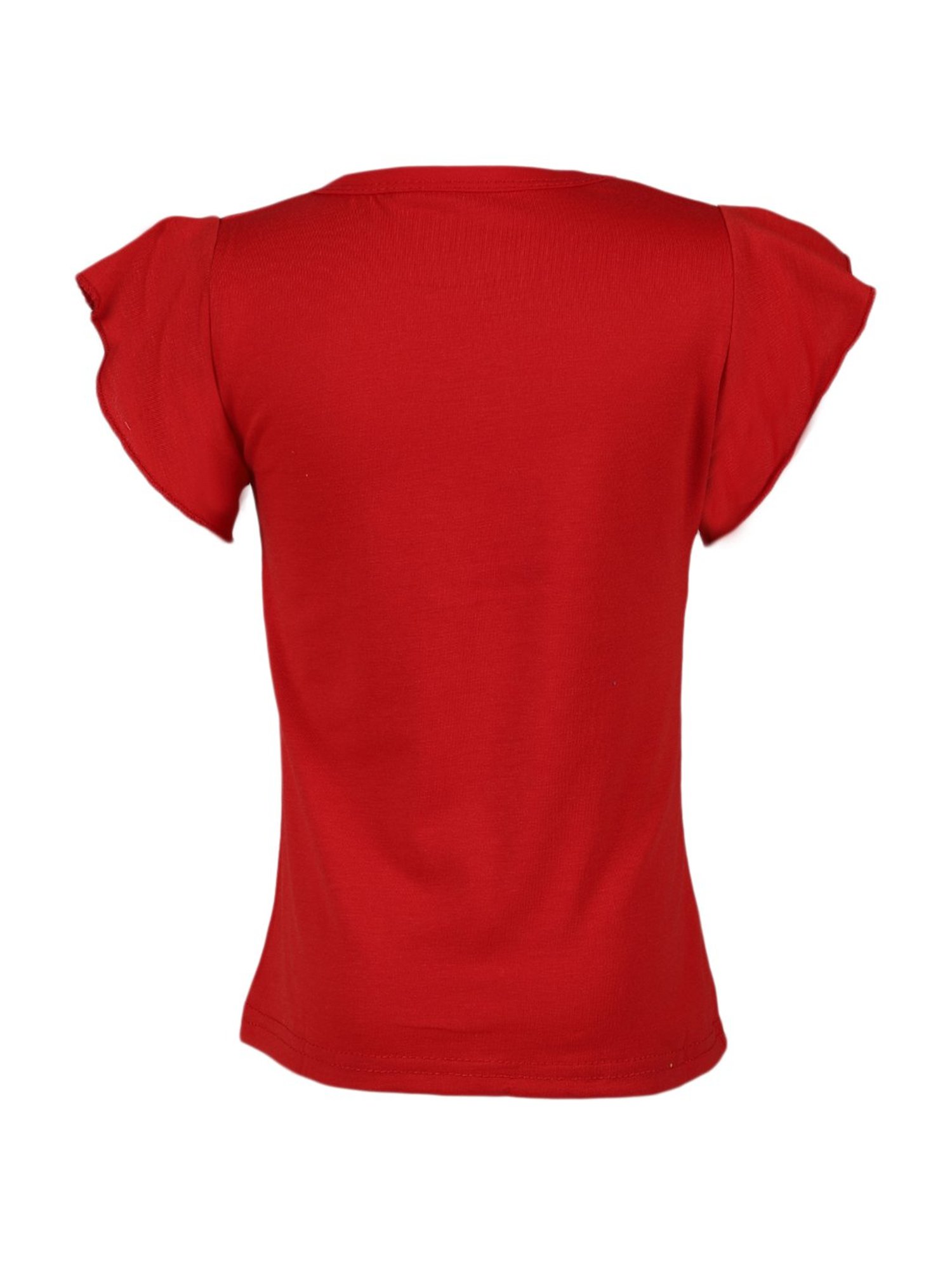 Passion Petals Kids Red Cotton Printed Top