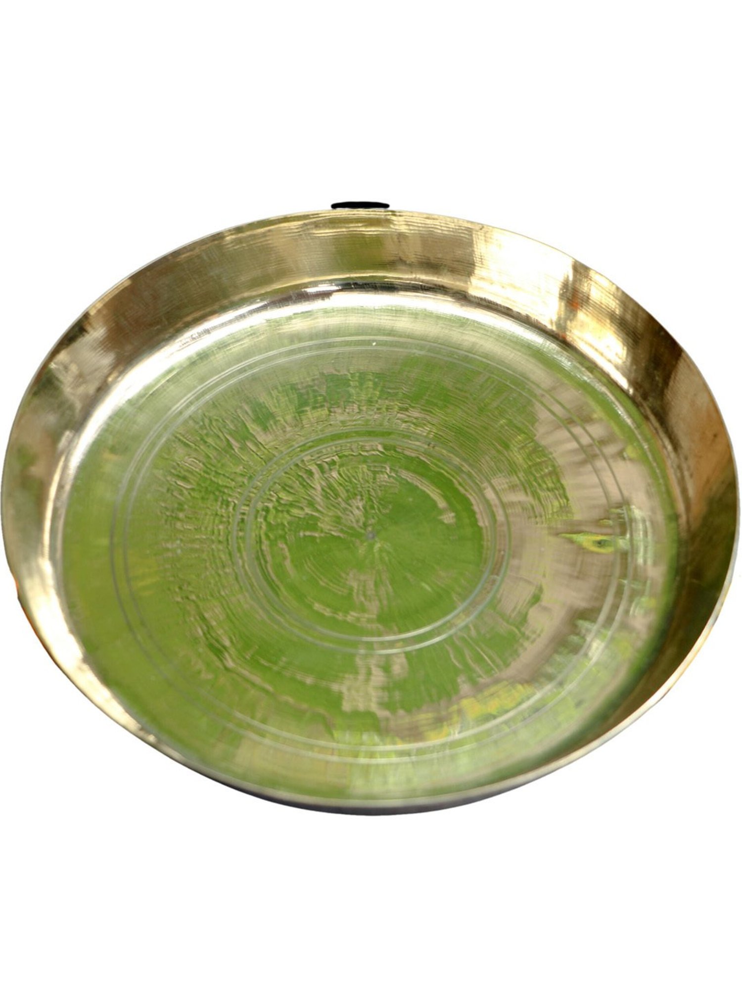 Nestasia Premium Quality Mandala Yellow Spiral Printed Square Shaped Ceramic Plate With Handle