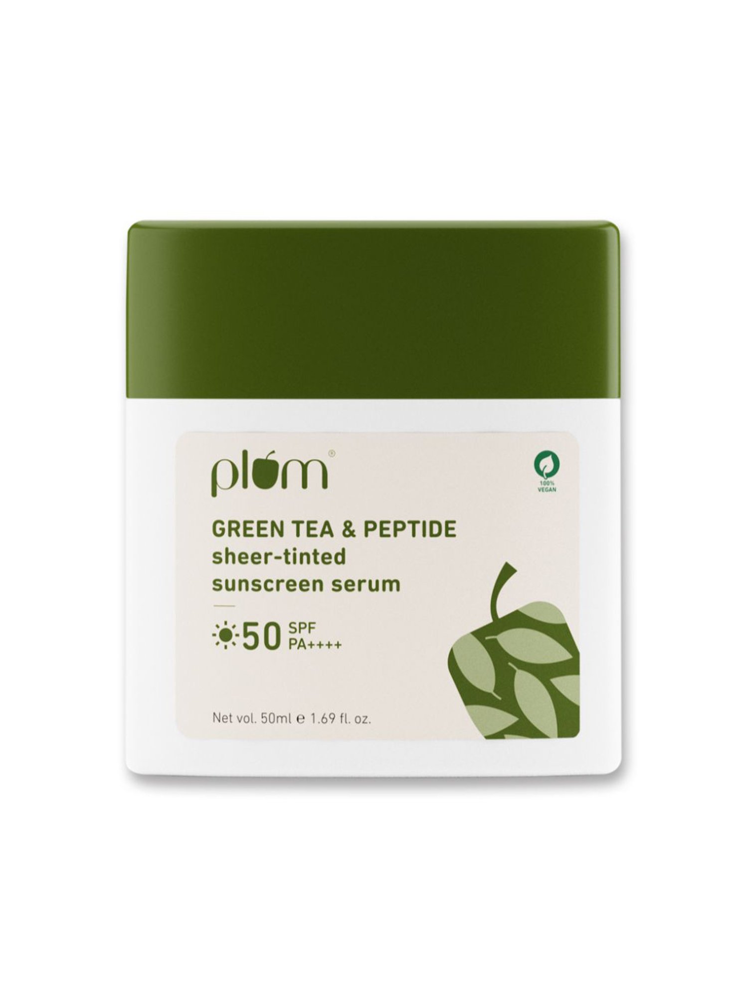 Plum Green Tea & Peptide Sheer-Tinted Sunscreen Serum - 50 ml