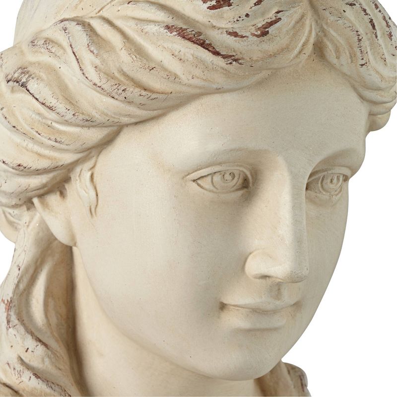 Kensington Hill Classic Greek 17 1/2" High Antique White Bust Sculpture