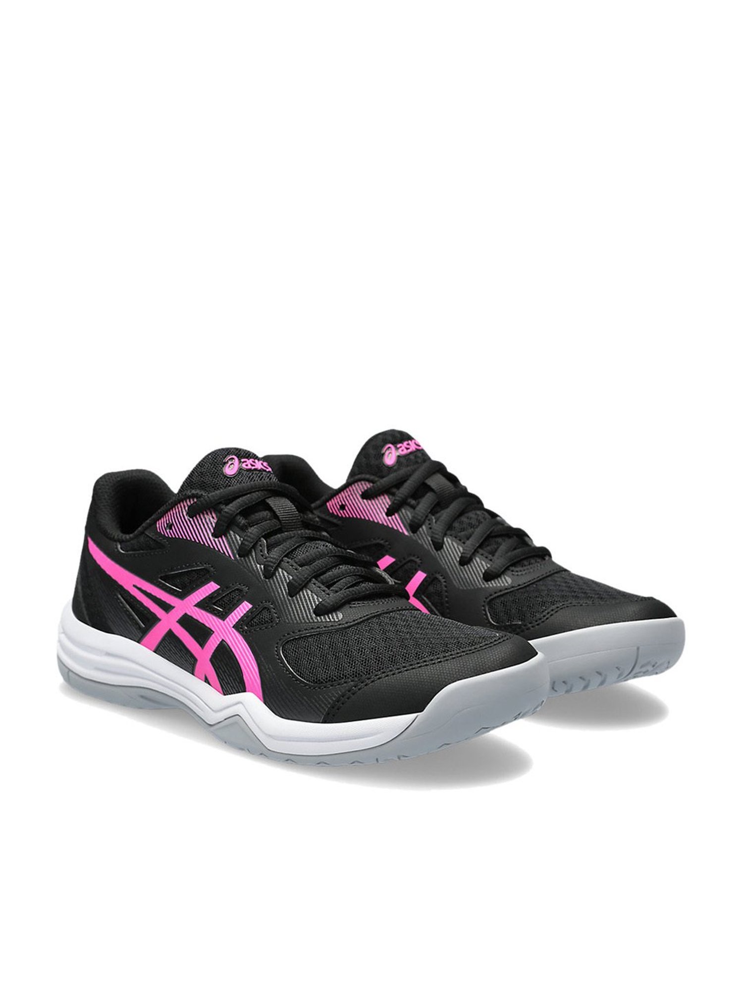 Asics Women's Upcourt 5 Black Indoor Court Shoes