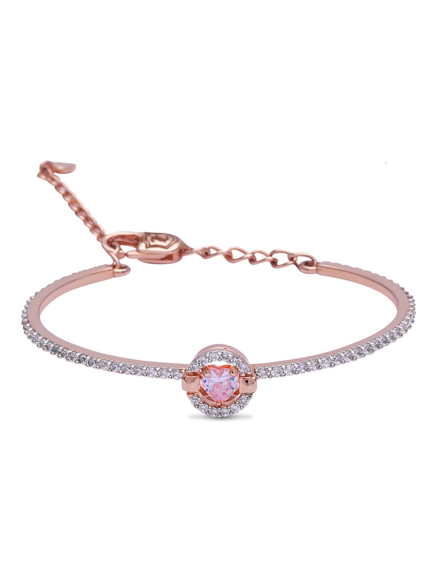 Juicy Couture Gold Lily Blue Stone Bracelet (One Size)