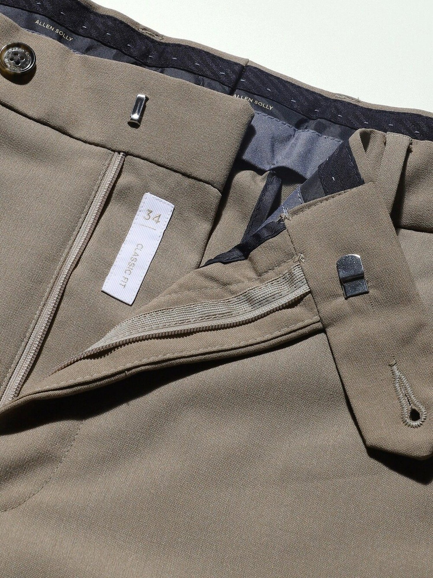 Arrow Navy Regular Fit Trousers