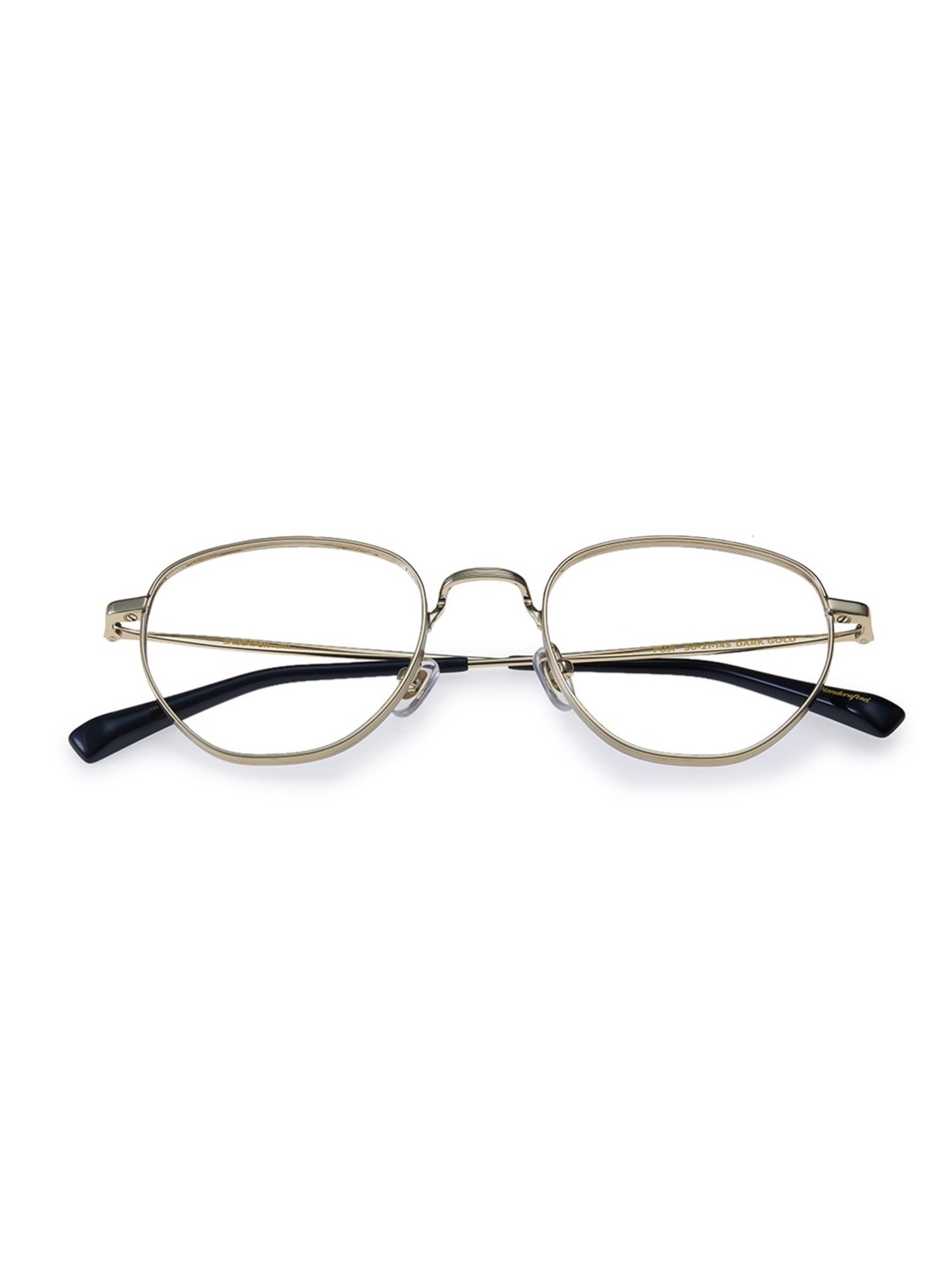 Shisen Fox Fuji Dark Gold Round Unisex Blue Filter Computer Lenses -50 mm