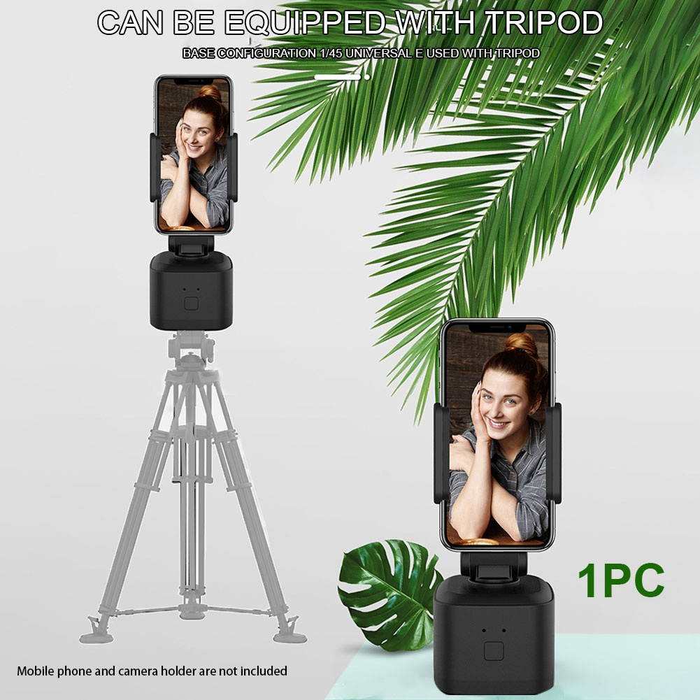 Smart Gimbal Stabilizer 360&deg; Rotation AI Composition Face Recognition For Smartphones Camera Mount Photography Square