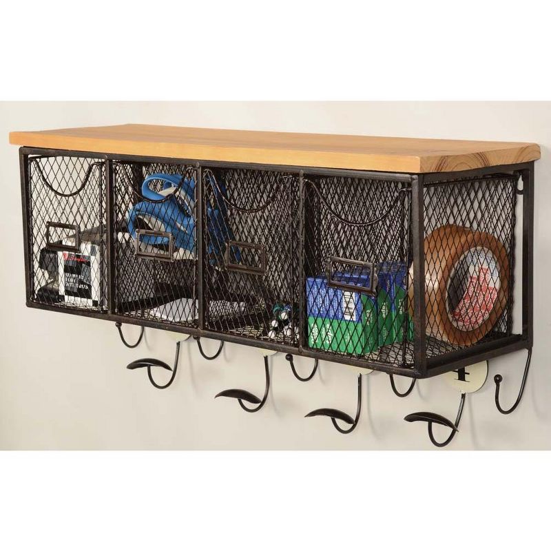 Linon Four Basket Wall Organizer