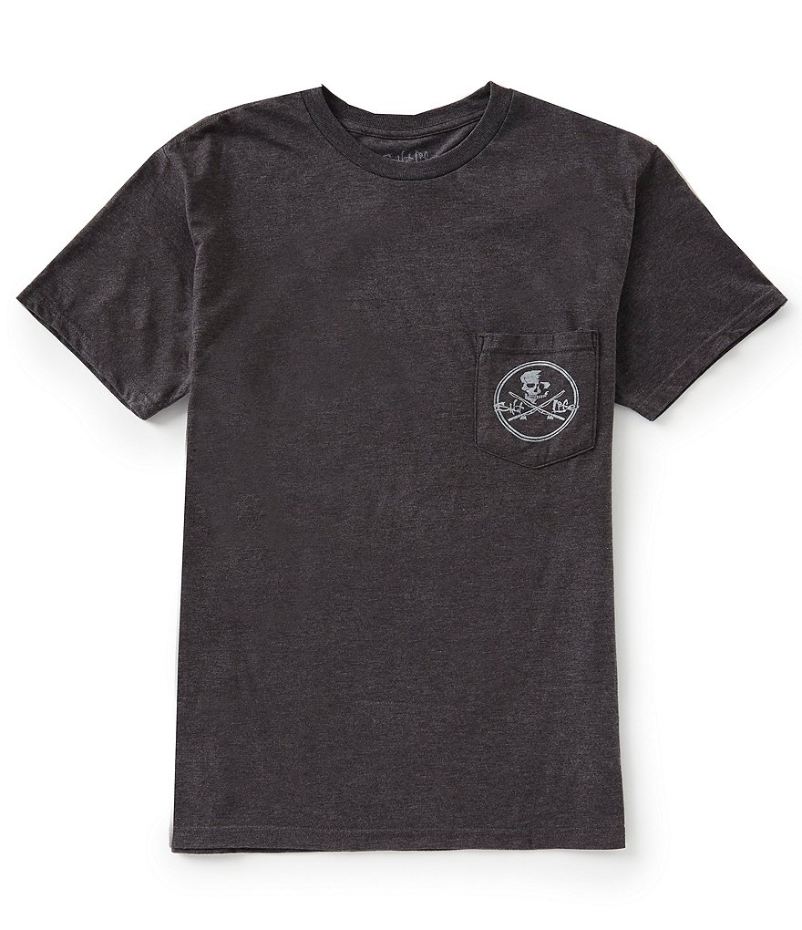 Salt Life Skull And Poles Short-Sleeve Graphic Pocket Tee