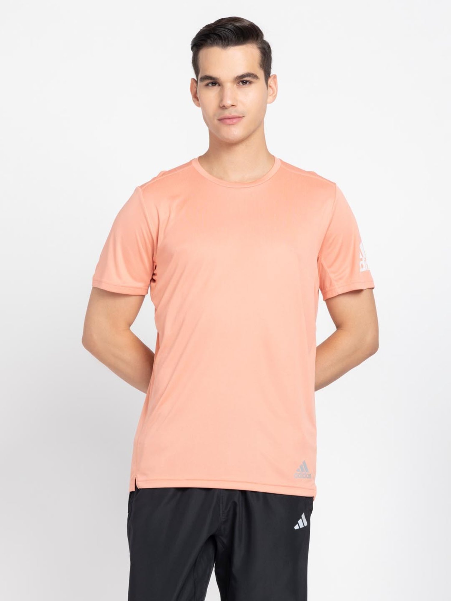 Adidas Peach Regular Fit Sports T-Shirt