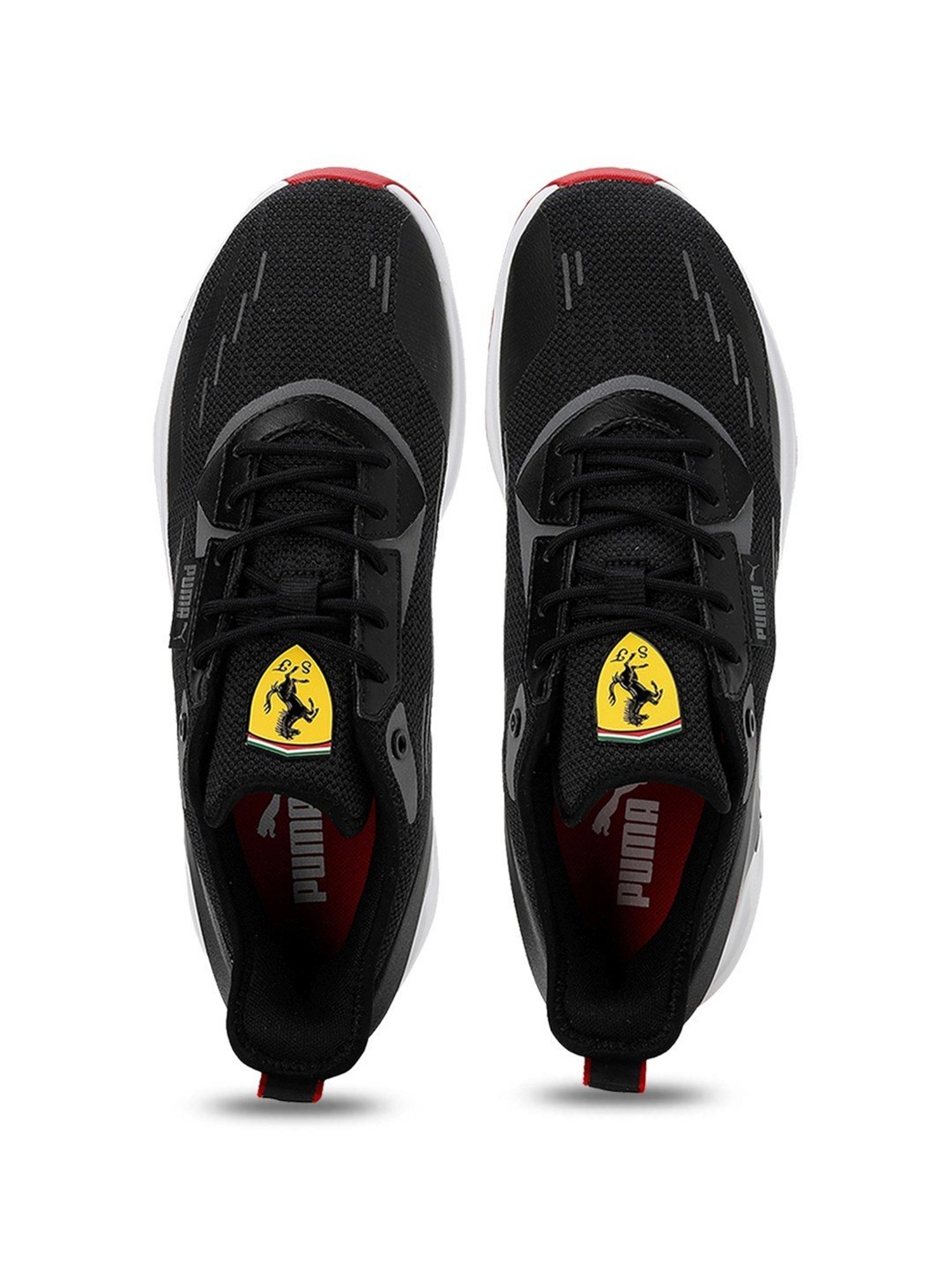Puma Men's Scuderia Ferrari IONSpeed 2 Black Casual Sneakers
