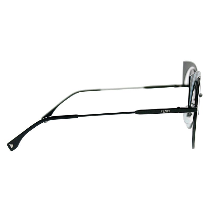 Fendi Hypnoshine FF 0215 0KC EQ Womens Round Sunglasses Blue Green Striped 53mm