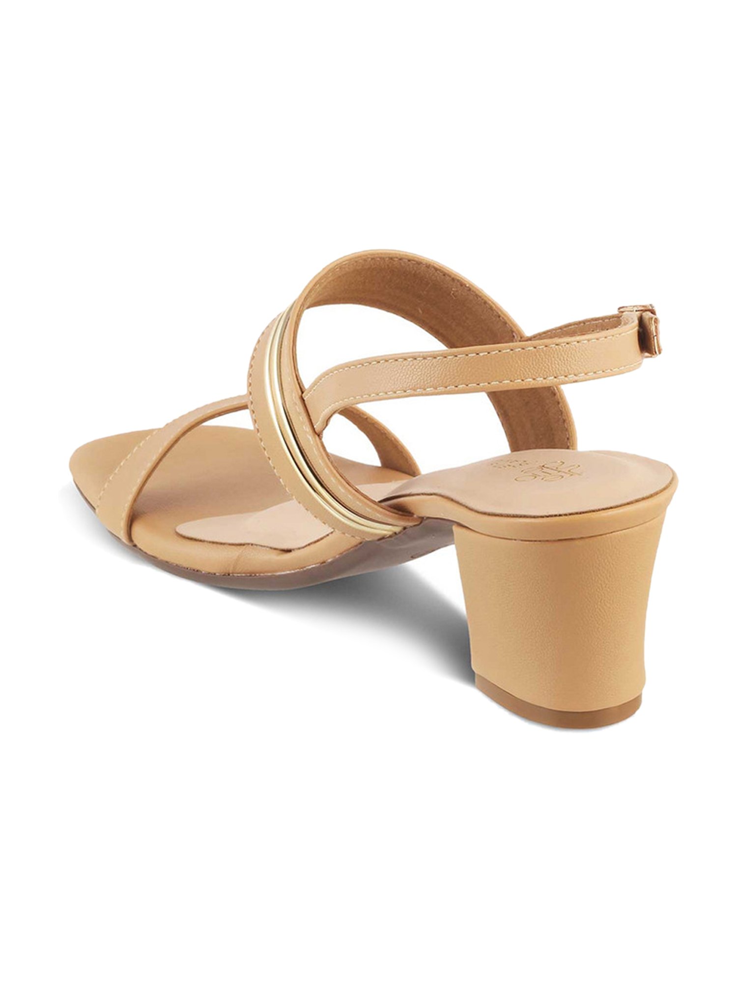 Tresmode Women's Beige Back Strap Sandals