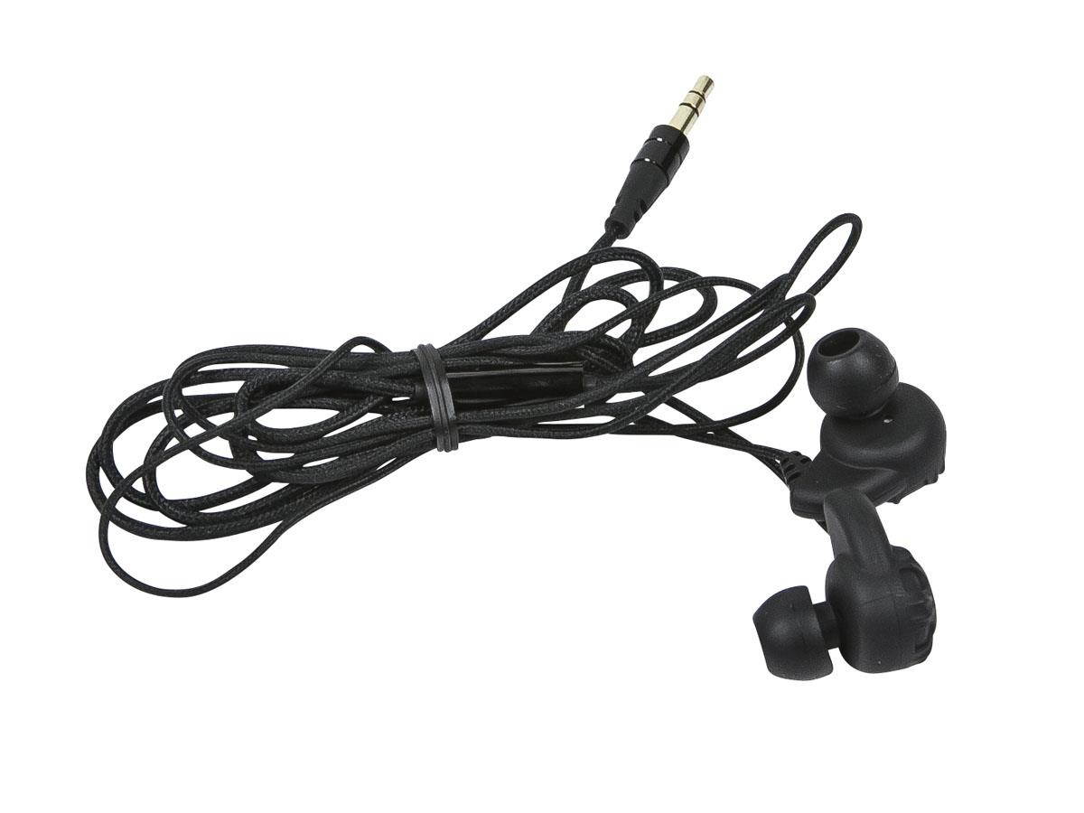 Monoprice Enhanced Bass Hi-Fi Noise Isolating Earbuds Headphones, Black