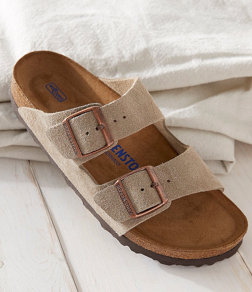 Birkenstock Women's Arizona Suede Dual Adjustable Buckle Strap Sandals