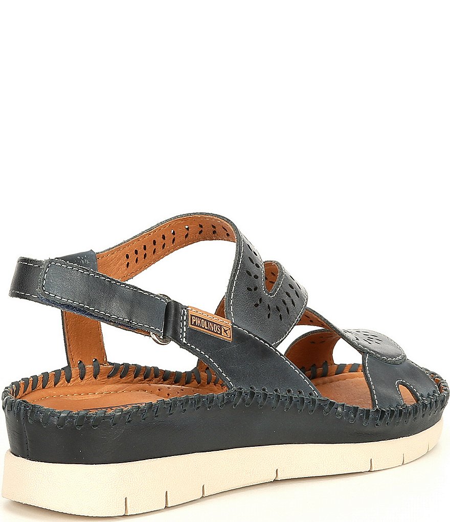 Pikolinos Altea Lazer Cut Banded Wedge Sandals