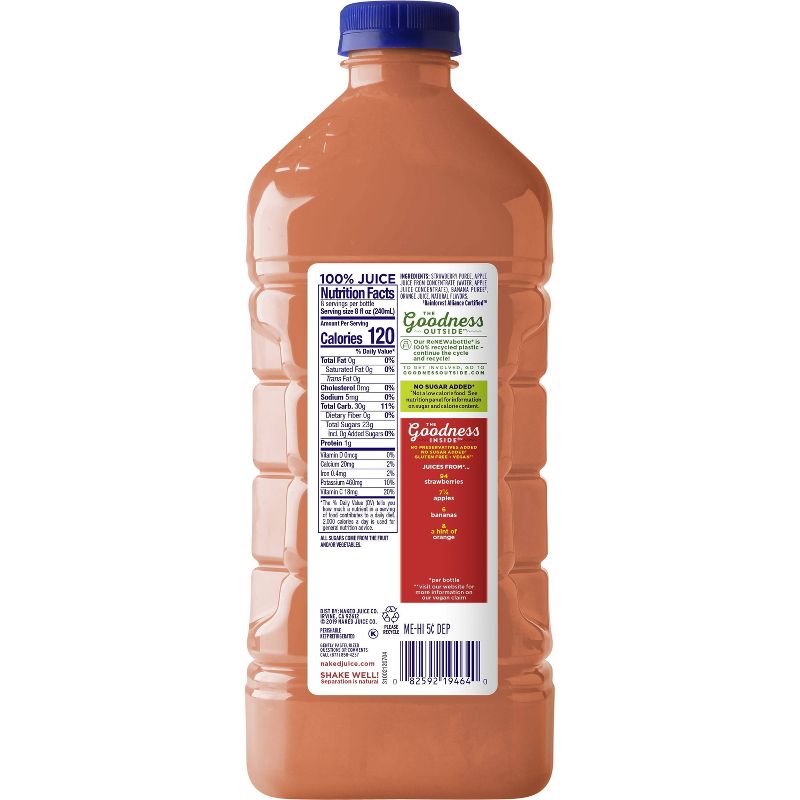Naked Juice Smoothie Strawberry Banana 64oz