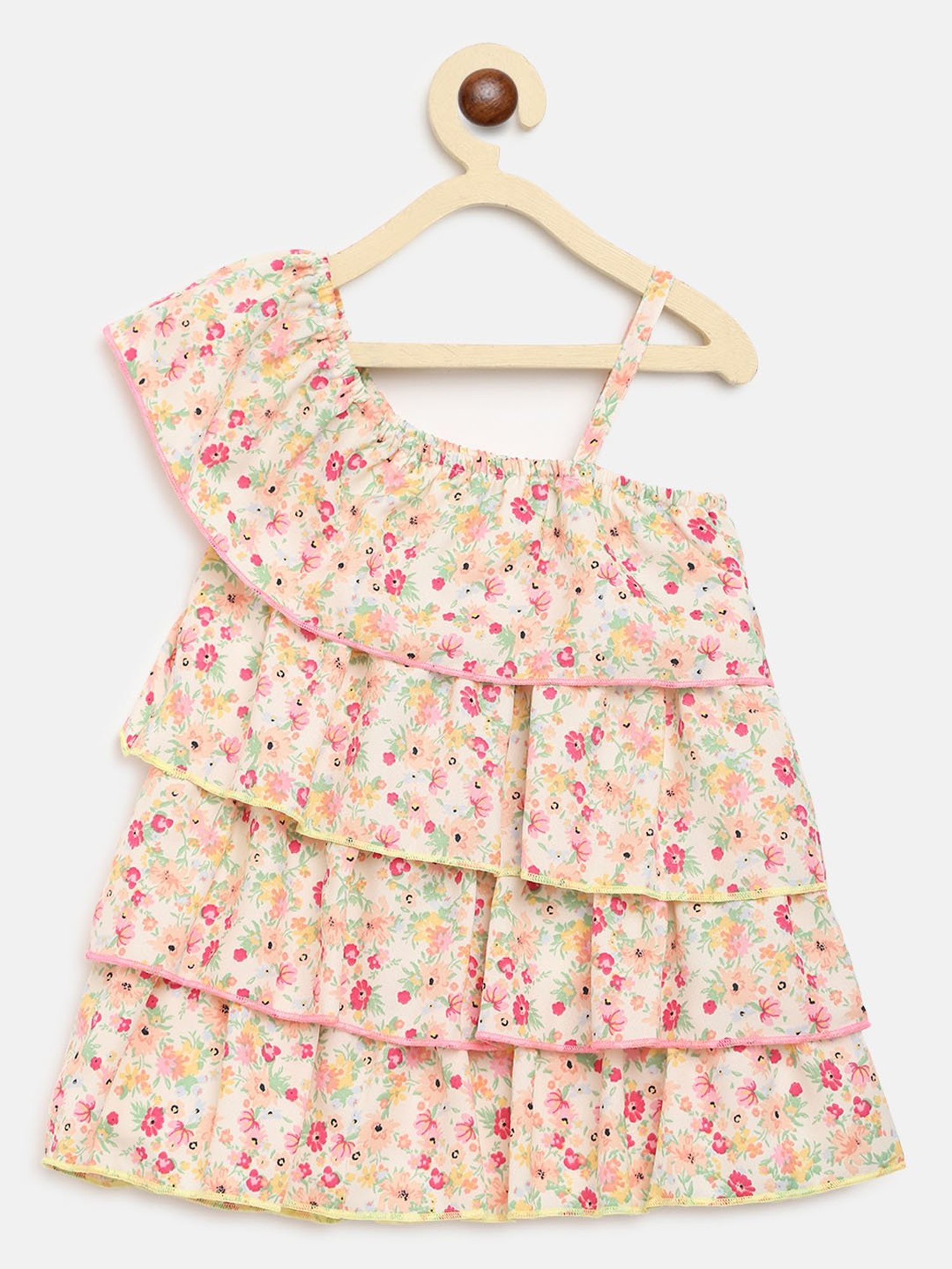 Nauti Nati Kids Multicolor Floral Print Dress
