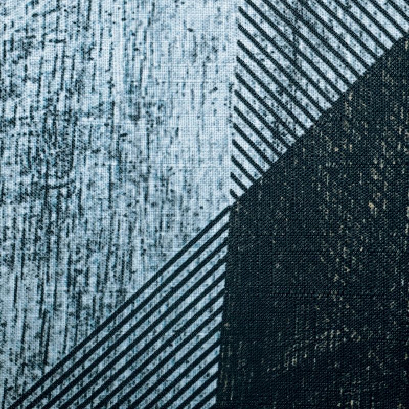 Zig Zag Shower Curtain Teal/Tan - Moda at Home