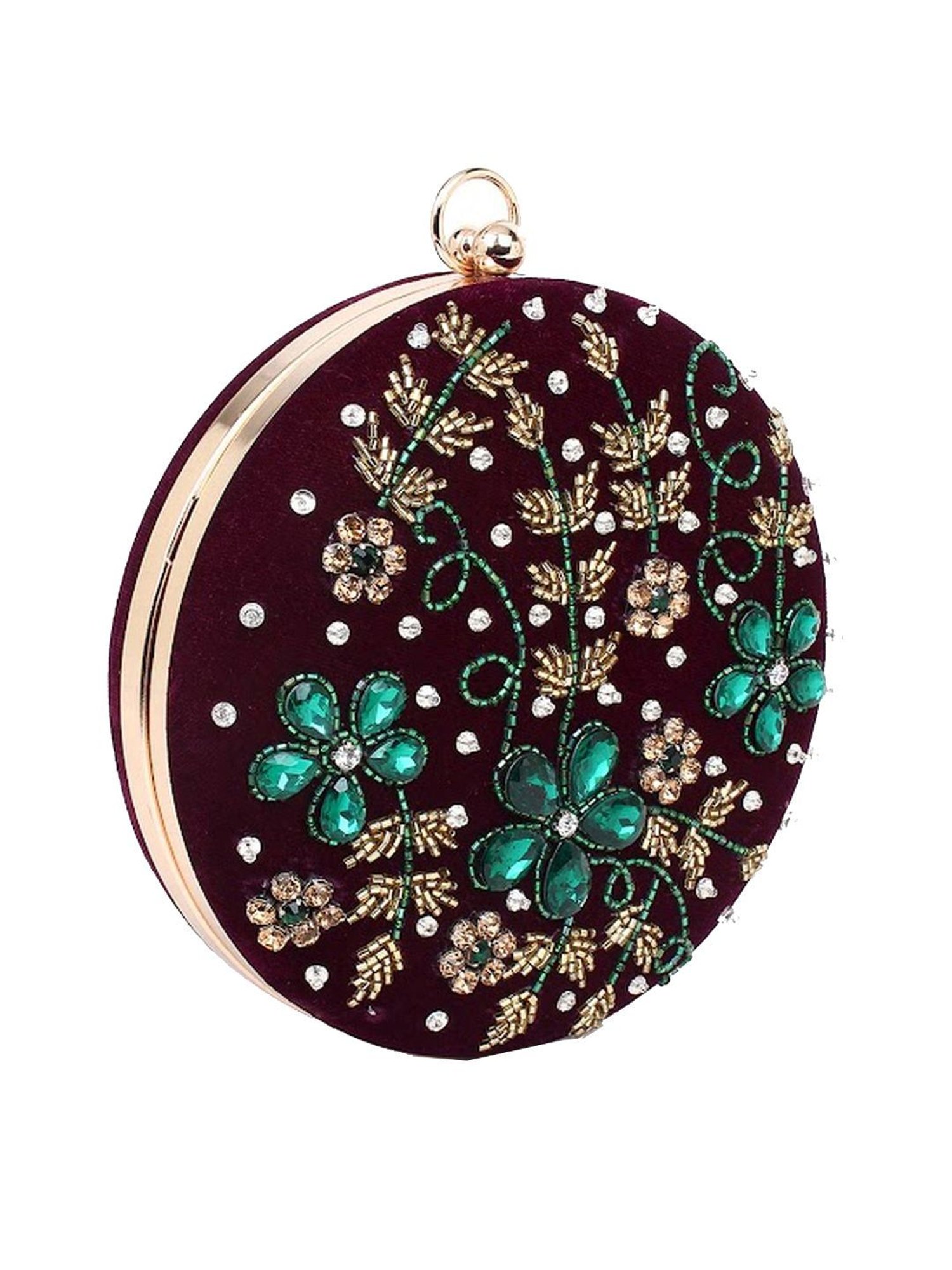 Spice Art Maroon Clutch