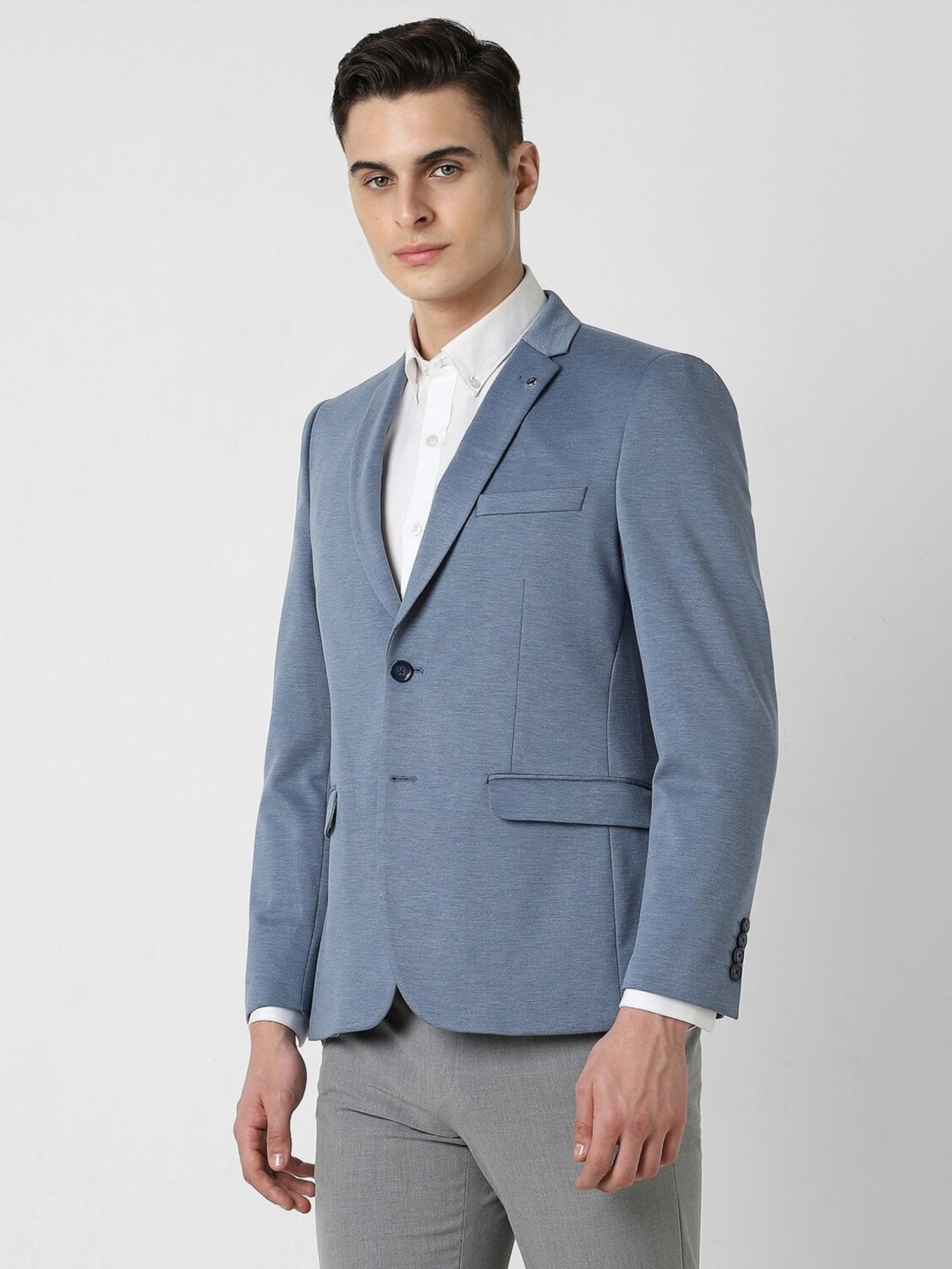 Vastramay Black Regular Fit Blazer