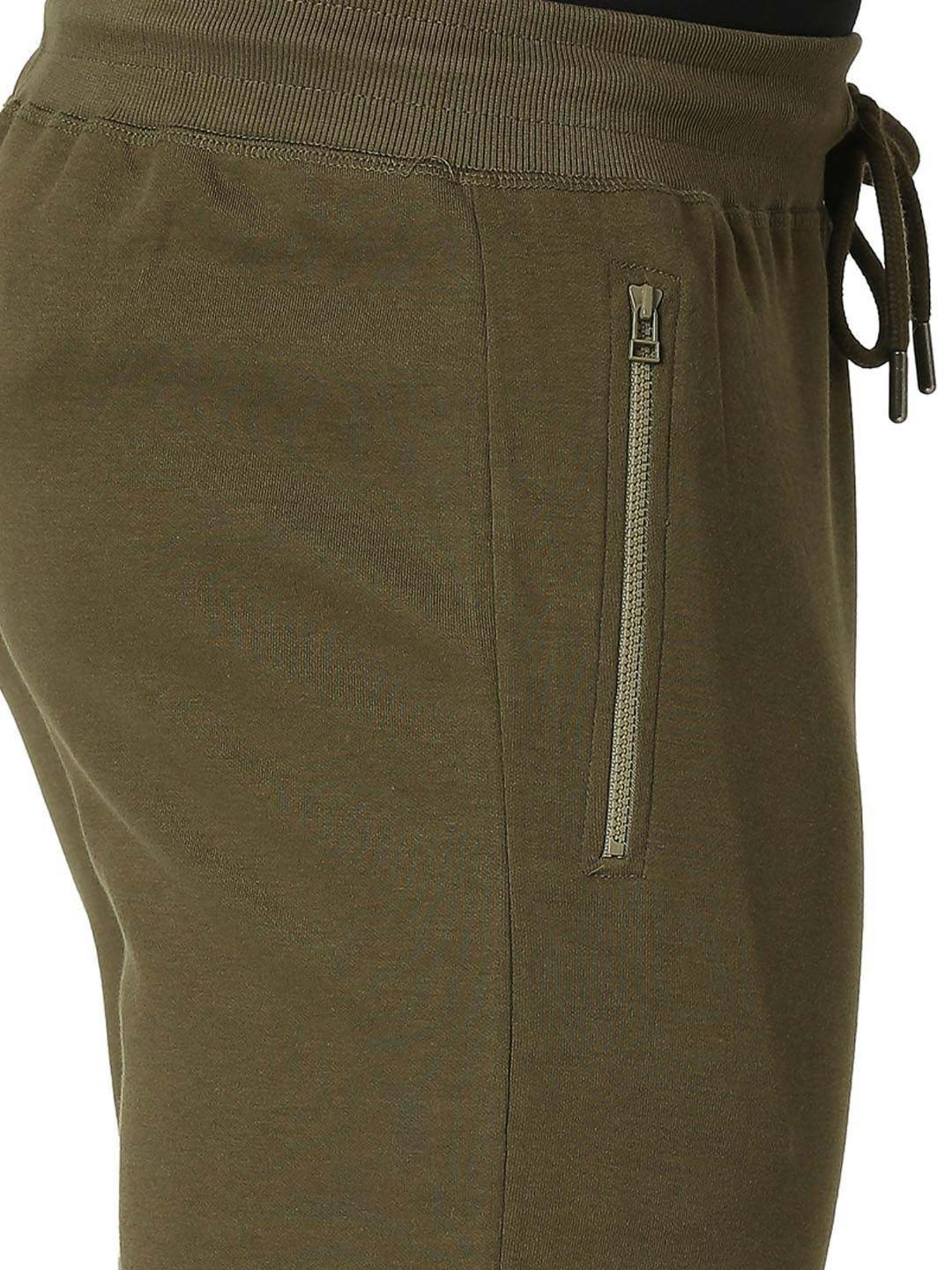 Basics Olive  Slim Fit Joggers
