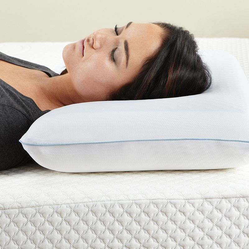 Standard Reversible Cool Gel and Memory Foam Pillow White - Jubilee Mattress