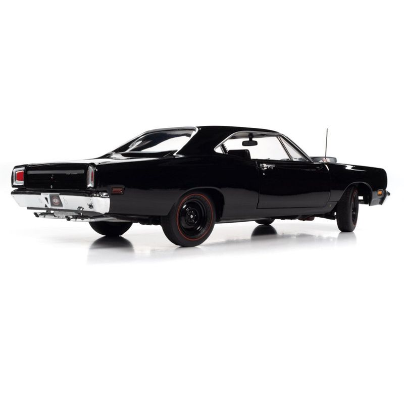 1969/5 Plymouth Road Runner Hardtop Black Velvet with Matt Black Hood "Muscle Car & Corvette Nationals" (MCACN) 1/18 Diecast Model Car by Autoworld